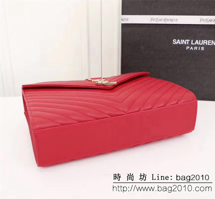 YSL聖羅蘭 經典款 互扣式球紋金屬YSL標誌 原版南非皮肩背包 26588 YAS1188